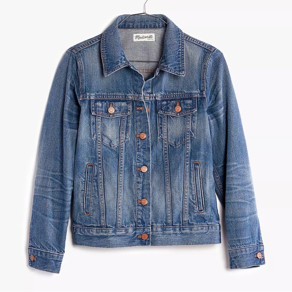 ⚜️*•.Madewell The Jean Jacket in Pinter Wash Size XS NWT.•*⚜️